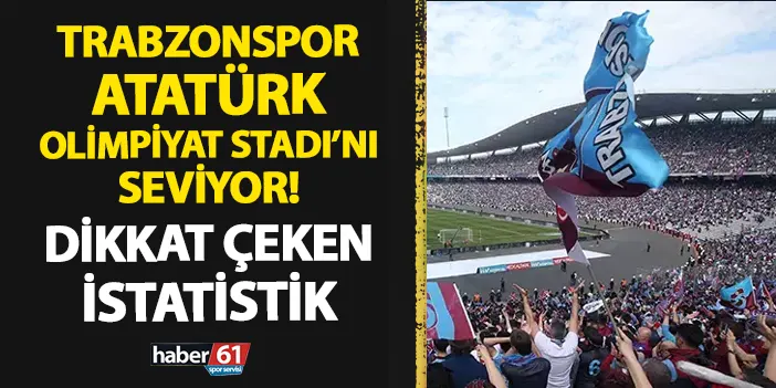 Trabzonspor Atatürk Olimpiyat Stadı'nı seviyor!