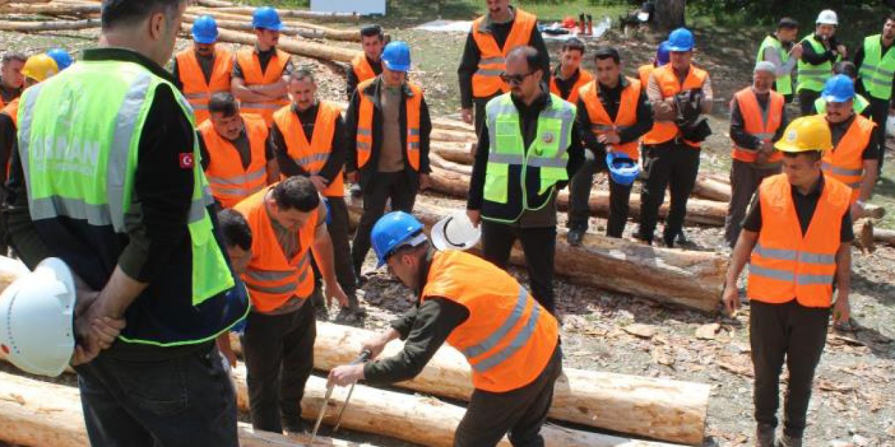 Samsun'da ormanda üretim-standardizasyon eğitimi