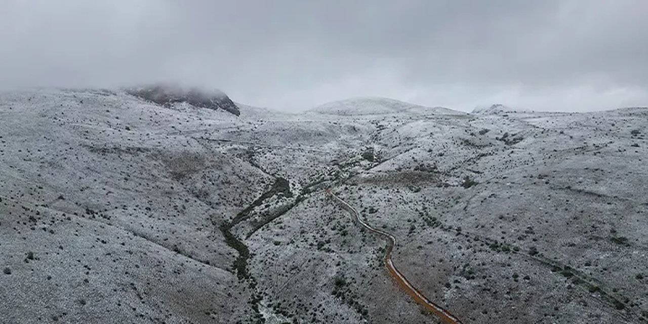 Bayburt ve Gümüşhane'de kar yağışı