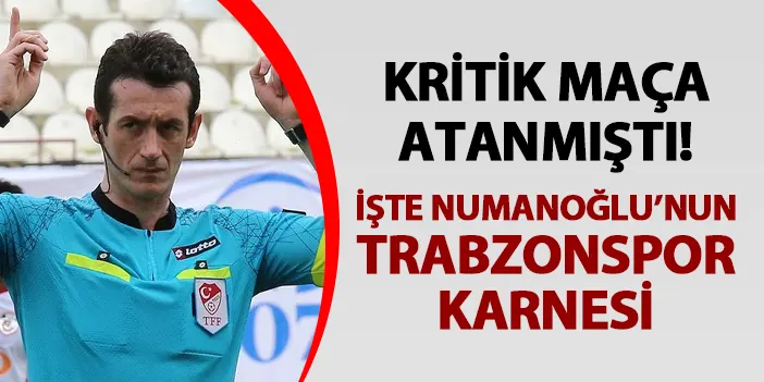 Başakşehir maçına atanmıştı! İşte Tugay Kaan Numanoğlu'nun Trabzonspor karnesi