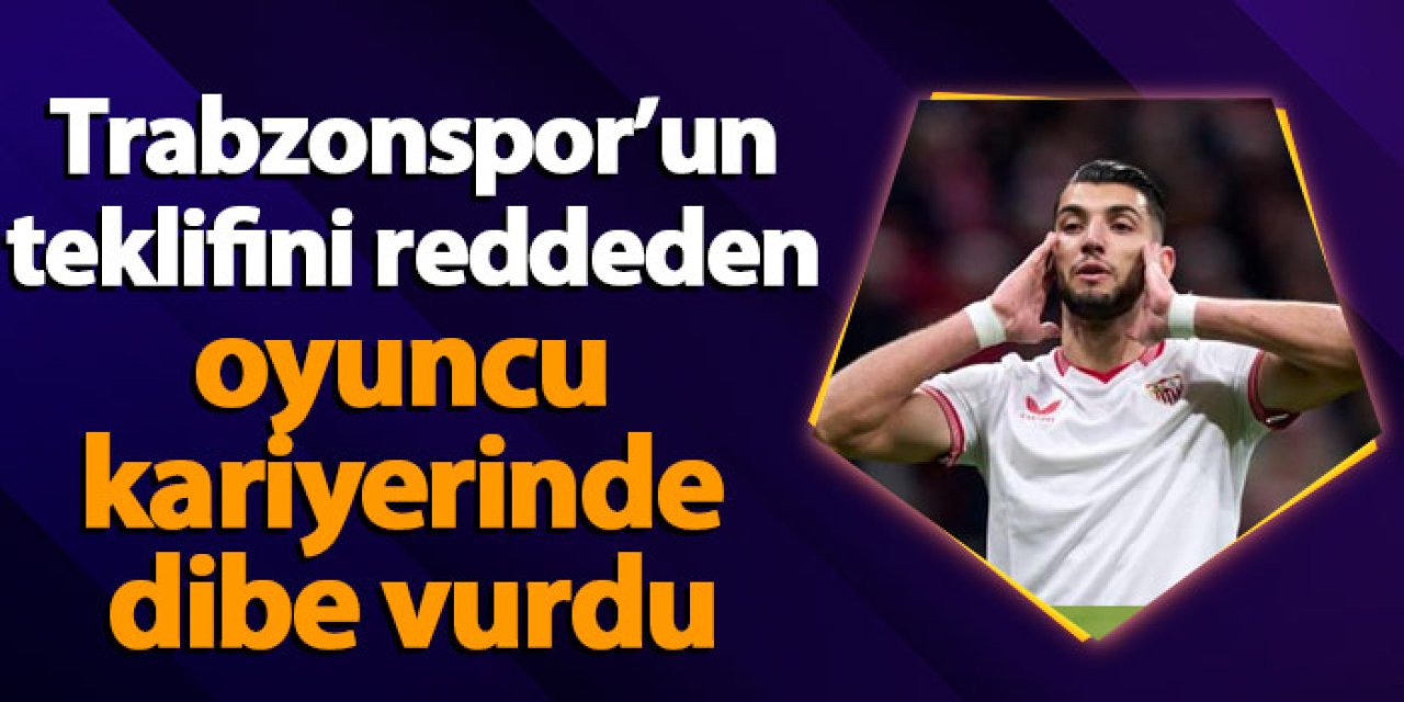 Trabzonspor’un teklifini reddeden oyuncu kariyerinde dibe vurdu
