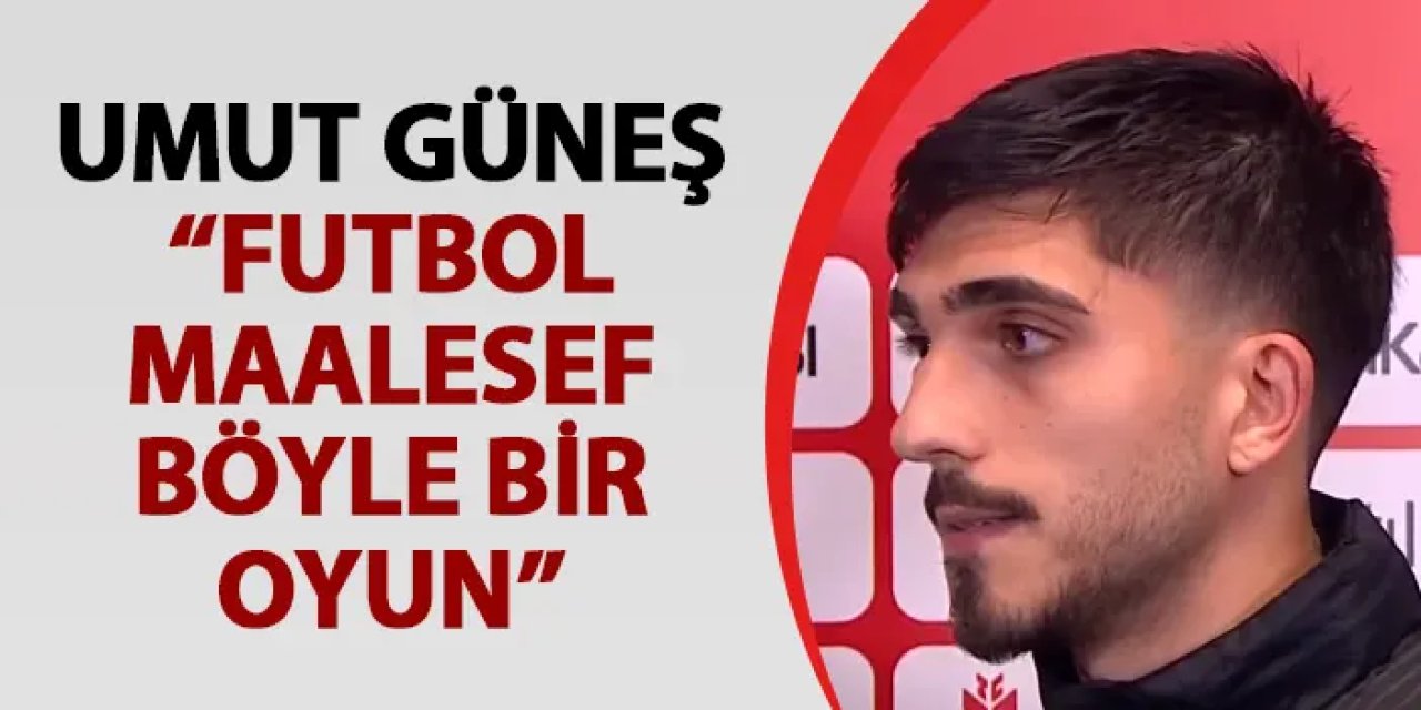 Trabzonspor'da Umut Güneş mağlubiyeti yorumladı: "Futbol maalesef böyle bir oyun"