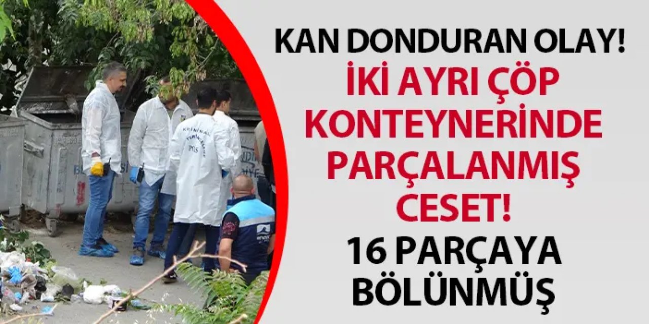 İstanbul'da kan donduran olay! Ceset 16 parçaya bölünmüş
