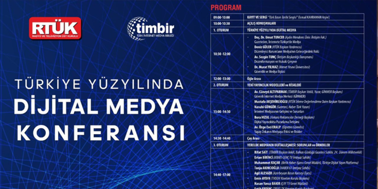 RTÜK ve TİMBİR iş birliğinde ‘Türkiye Yüzyılında Dijital Yayıncılık’ Konferansı