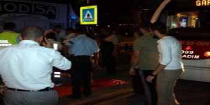 Samsun'da tramvay kazası
