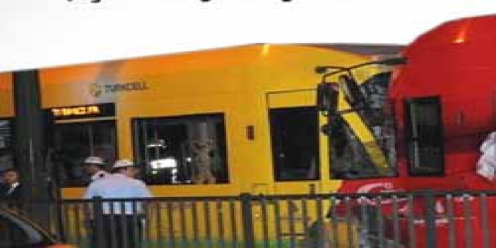 Aksaray'da Tramvay kazası