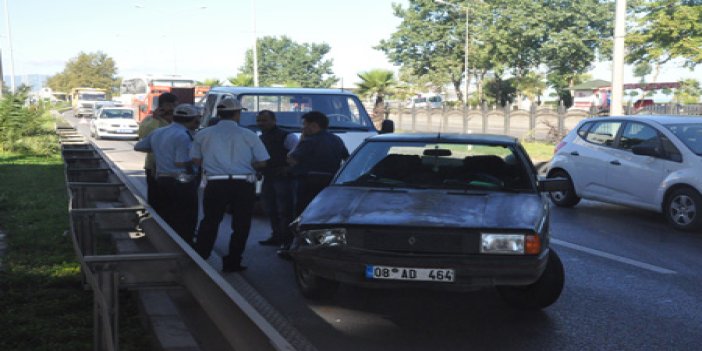 Trabzon merkezde zincirleme trafik kazası