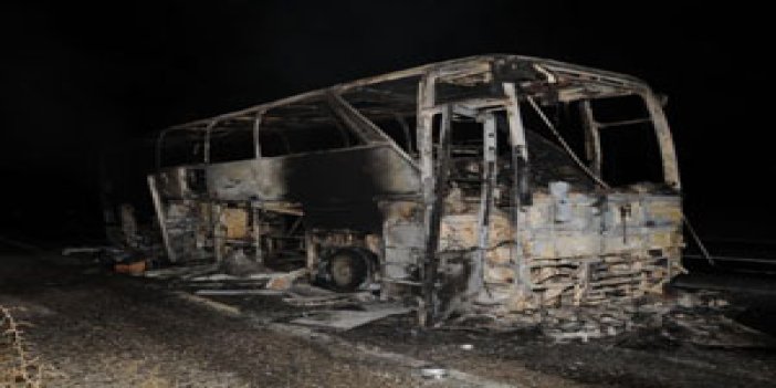 PKK otobüs yaktı