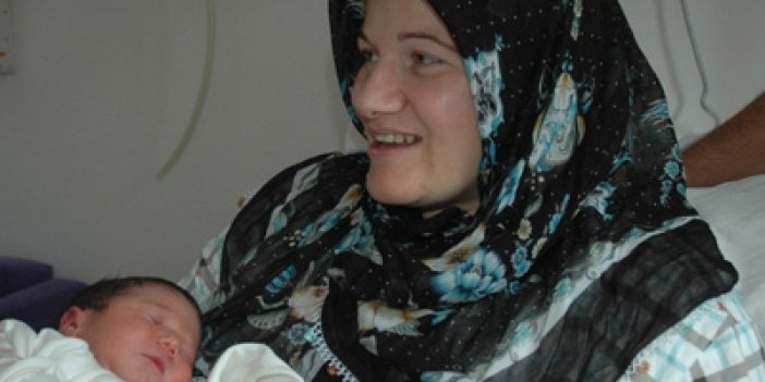 Trabzon'da yıllar sonra gelen bebek sevinci