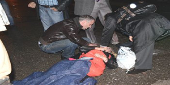 Zonguldak'ta bir kadını kamyon ezdi !