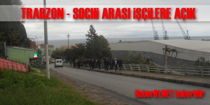 Trabzon işçilerin yolu oldu!