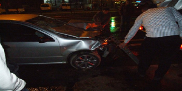 Trabzon Akçaabat'ta trafik kazası