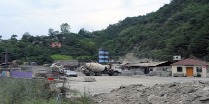 Trabzon'da beton santrali kuruldu