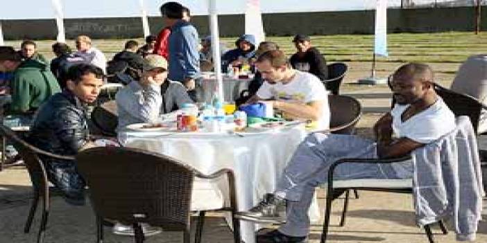 Trabzonspor Mehmet Ali Yılmaz tesislerinde Barbekü partisi yapıldı