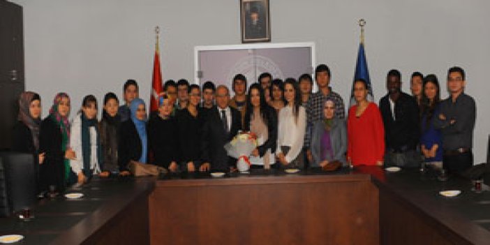 Yabancı öğrenciler Trabzon Belediyesi'nde