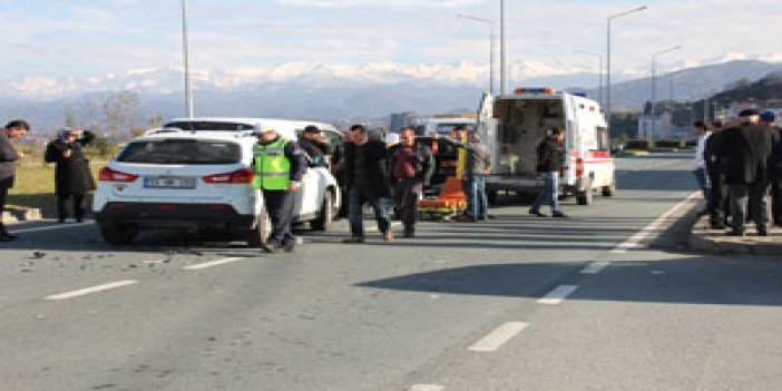 Rize Pazar'da trafik kazası