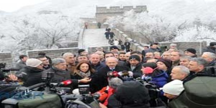 CHP lideri Kılıçdaroğlu Çin Seddini Gezdi
