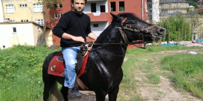 Trabzon'da 16 yıllık at sevgisi