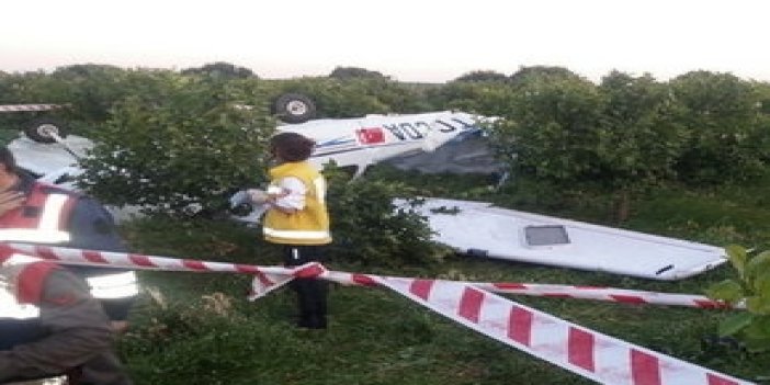Mersin'de uçak düştü !