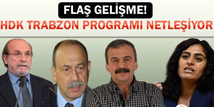 HDK Trabzon programı netleşiyor