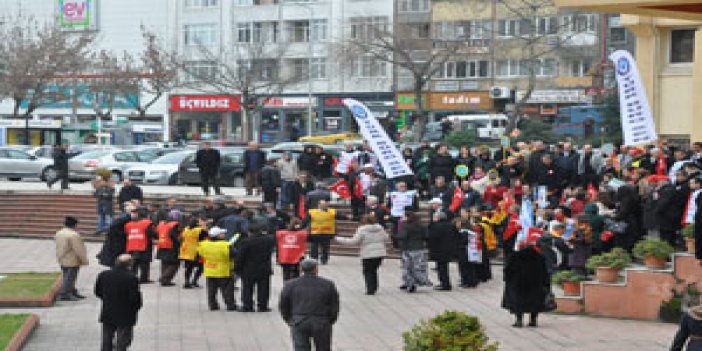 Trabzon'da davullu zurnalı protesto