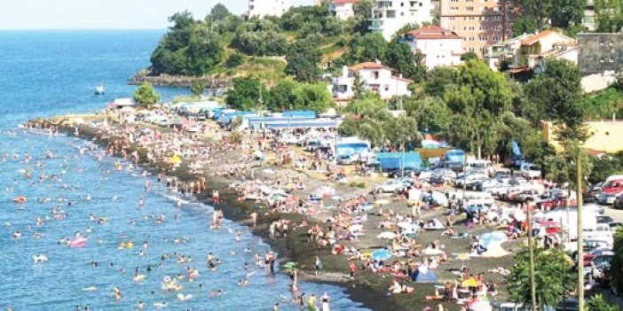 Trabzon'da plaj savaşı