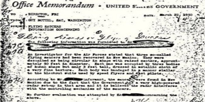 UFO’nun belgesi ortaya çıktı!