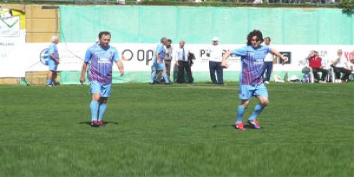 Trabzonspor'un eski futbolcuları ter döktü