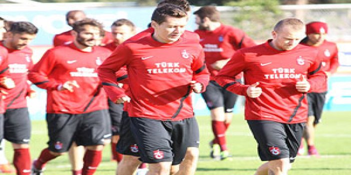 Trabzonspor iki eksikle çalıştı