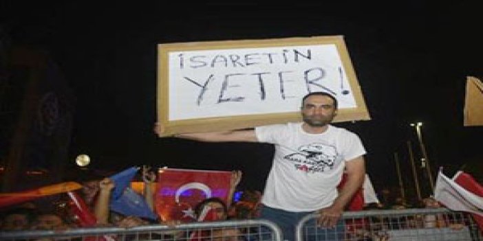 "Yol ver gidelim Taksim'i ezelim"
