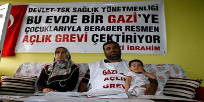 Trabzonlu gazi hakkını almak için greve başladı!