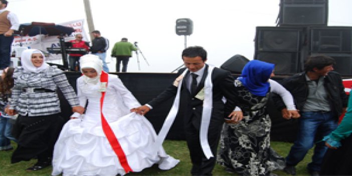 Trabzon'da İmece usulü düğün