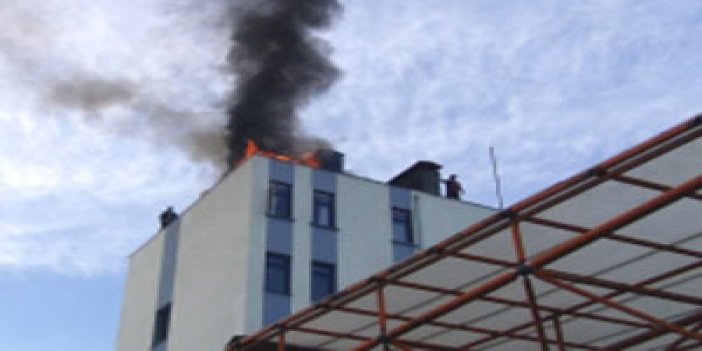 KTÜ Farabi Hastanesi'nde yangın
