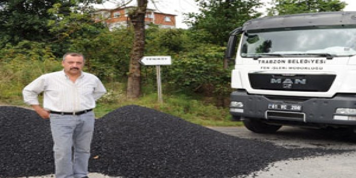Trabzon Belediyesi asfaltlama çalışmaları devam ediyor