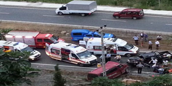 Trabzon'da kaza:Yaralılar var!