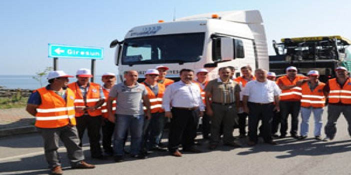 Trabzon Belediyesi'nden Beşikdüzü'ne asfalt desteği