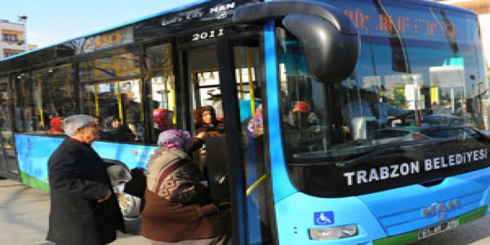 Trabzon'da " otobüs jesti" mutlu etti