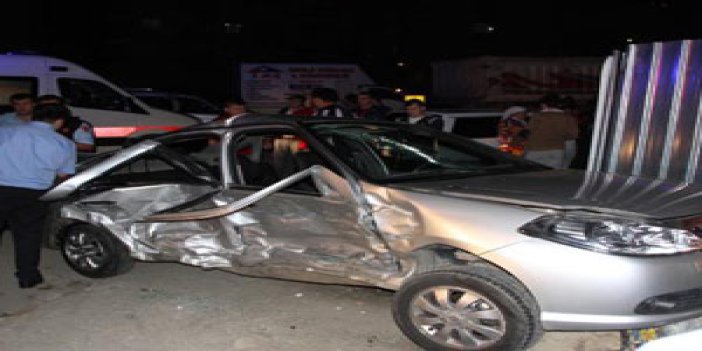 Trabzon Ayasofya Kavşağında kaza: 4 yaralı!