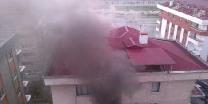 Trabzon Beşirli'de yangın!