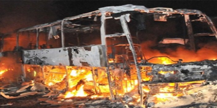 Otobüs yandı: 40 ölü