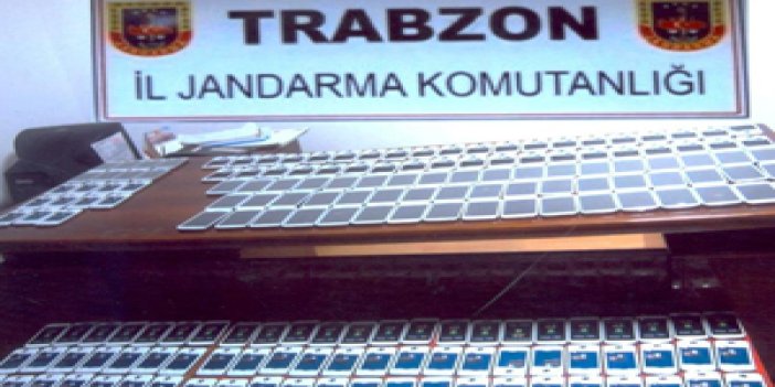 Trabzon'da Kaçak cep telefonları yakalandı