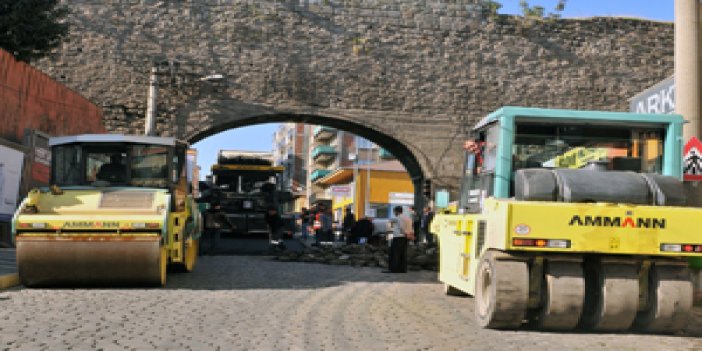 Trabzon'da asfaltmala çalışmaları sürüyor