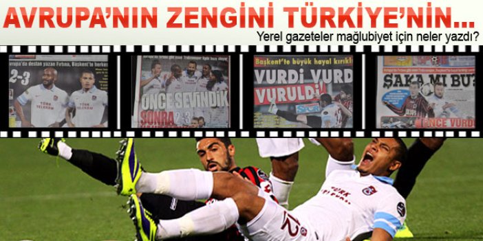 Trabzonspor Avrupa'da zengin Türkiye'de...