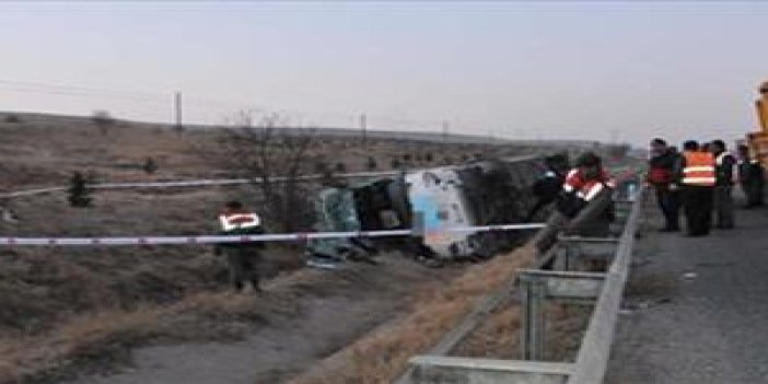 Trabzon otobüsü devrildi: 1 Ölü 44 yaralı