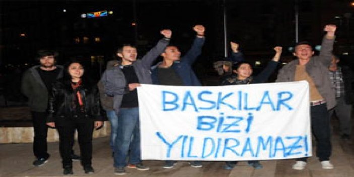 Giresun'da "gözaltı" protestosu