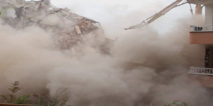 Rize'de sağlık kampüsü için yıkımlar başladı
