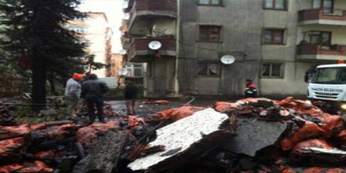 Trabzon'da bir sitenin kalorifer dairesinde yangın! PATLAMA...