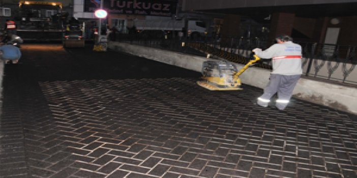 Trabzon'da asfaltlamada yeni yöntem