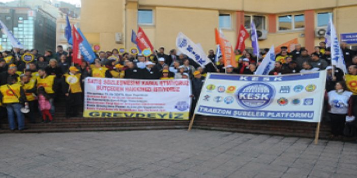 KESK'ten Trabzon'da bütçe eylemi