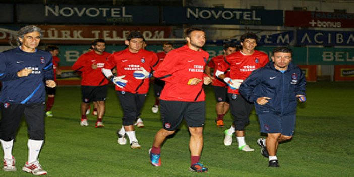 Trabzonspor'da üç eksikli idman